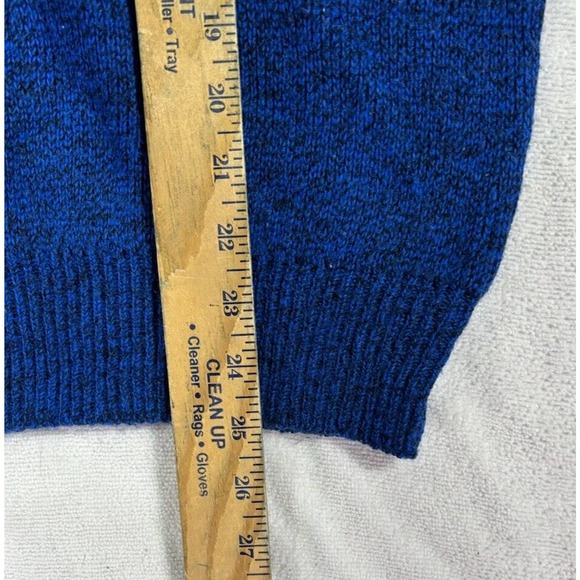 Sweater Graphix Sweater Mens XL Pullover Acrylic Vintage 90s Black Blue - Picture 5 of 7